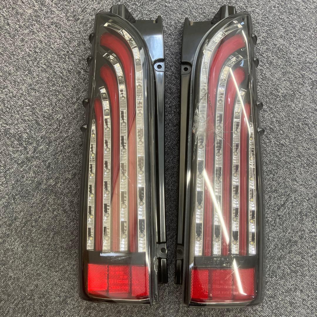 ハイエーステールランプFLEX煌RED左側（別売りも対応してます。） 車好きがこだわる】FLEXオリジナル ハイエース LEDテールランプ「煌