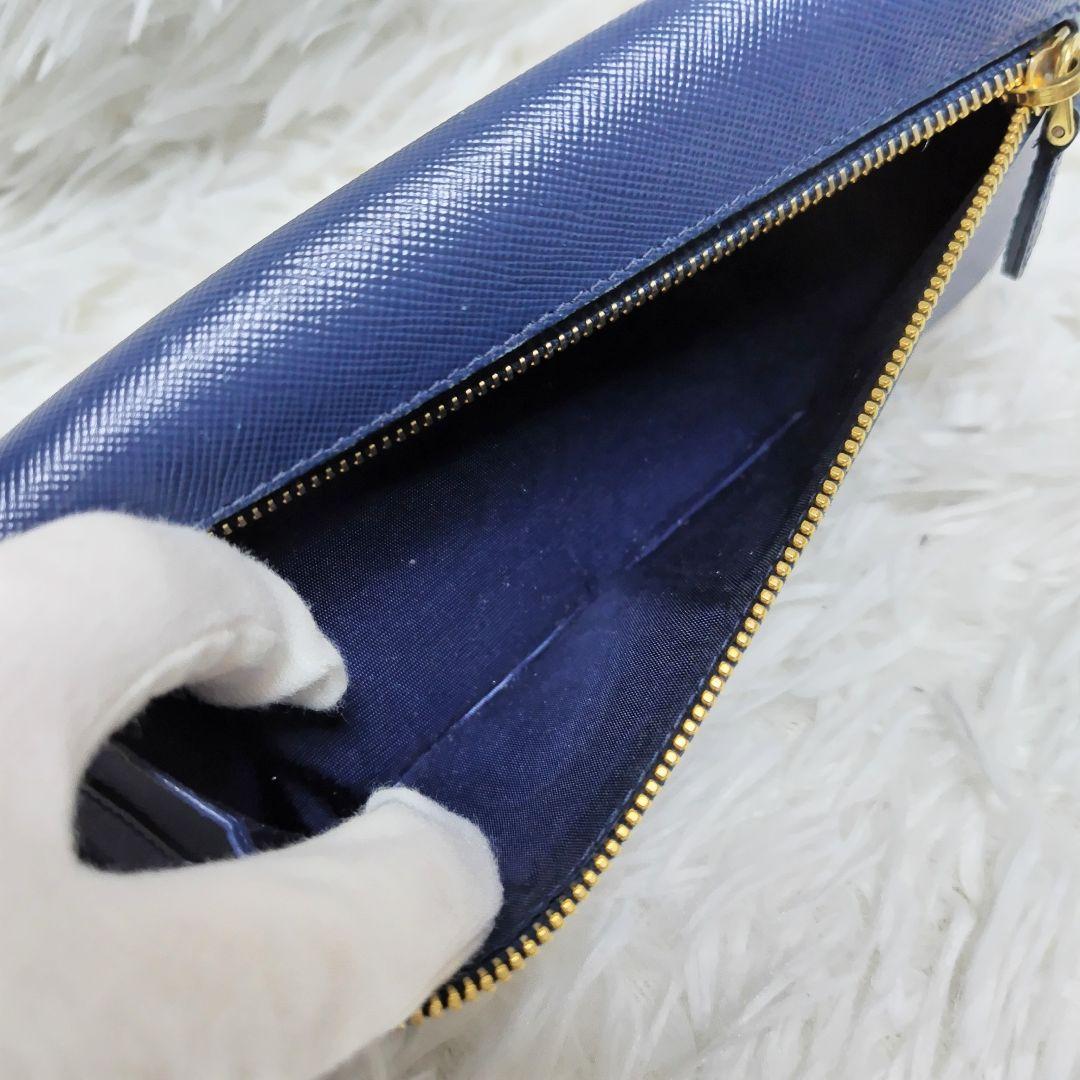 レア美品✨プラダ◇マルチカラーフラップ長財布 サフィアーノゴールド