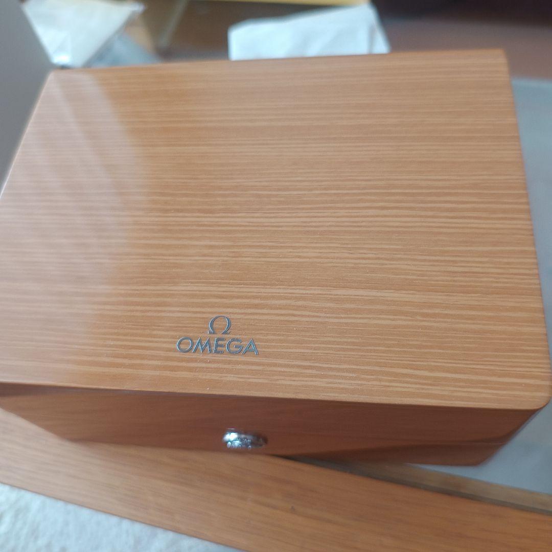 新品未使用!!】 OMEGA オメガ ウッドケース 時計用 純正 外箱蓋無し
