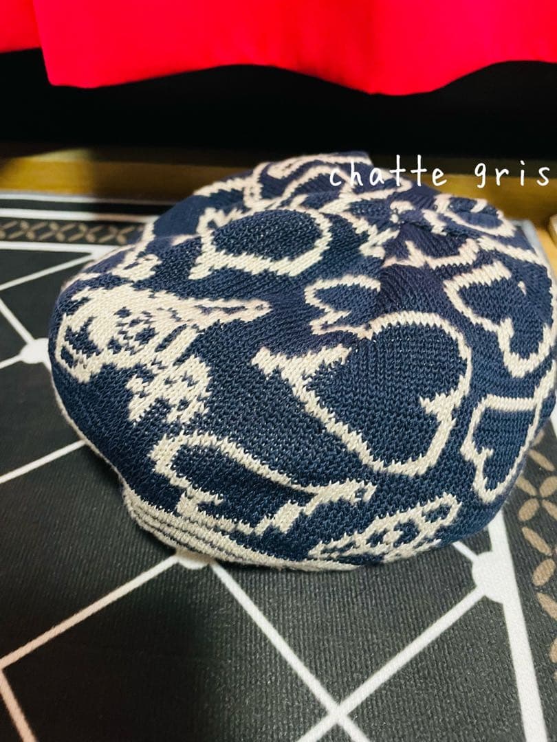 たいよう様本日限定未使用ヴィヴィアンオーブハート綿ニットベレー