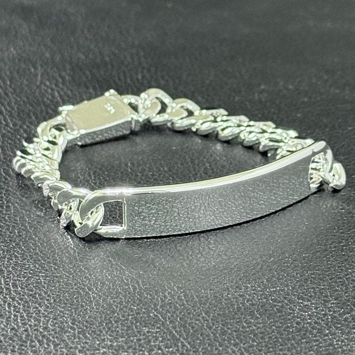 IDプレート 喜平チェーン シルバー925 ヴィンテージ ブレスレット