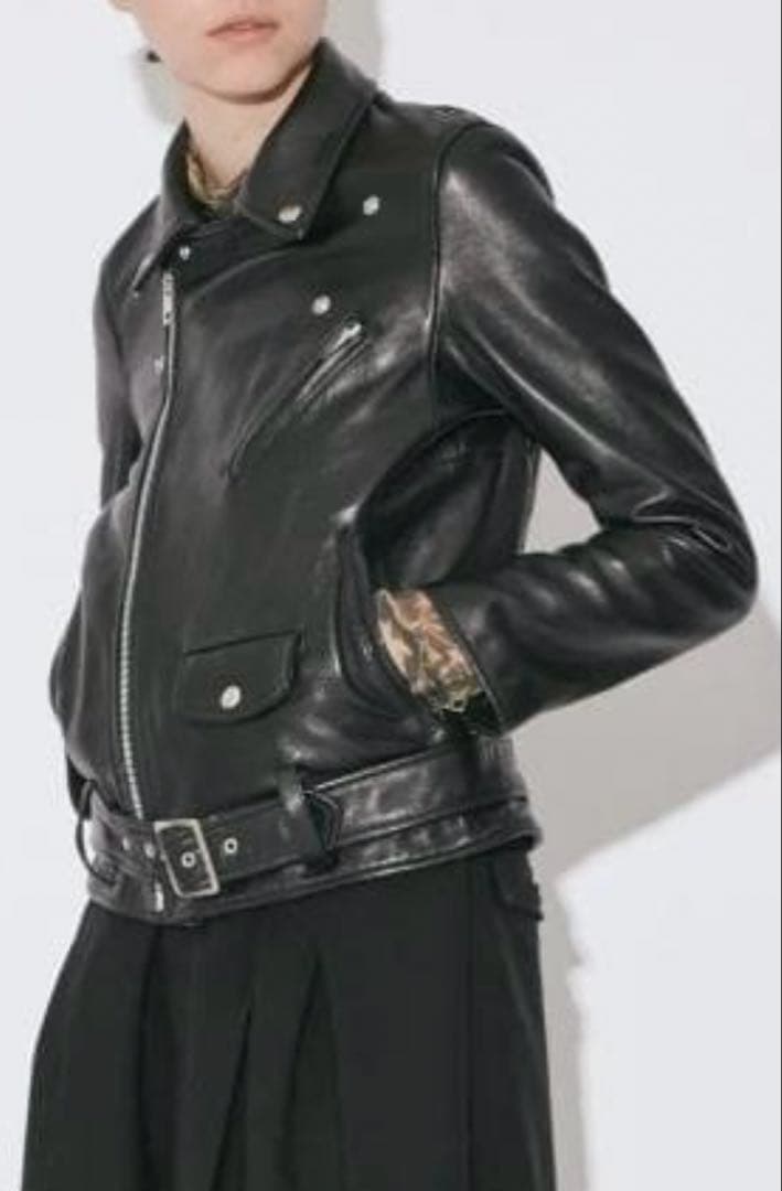 beautiful people ダブルライダースジャケット ブラック160 - メルカリ