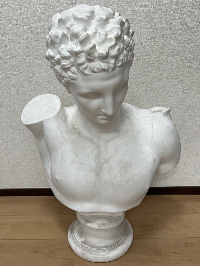 石膏像 ヘルメス 中古 石膏 石膏デッサン 胸像 美術 アート 美大 美大