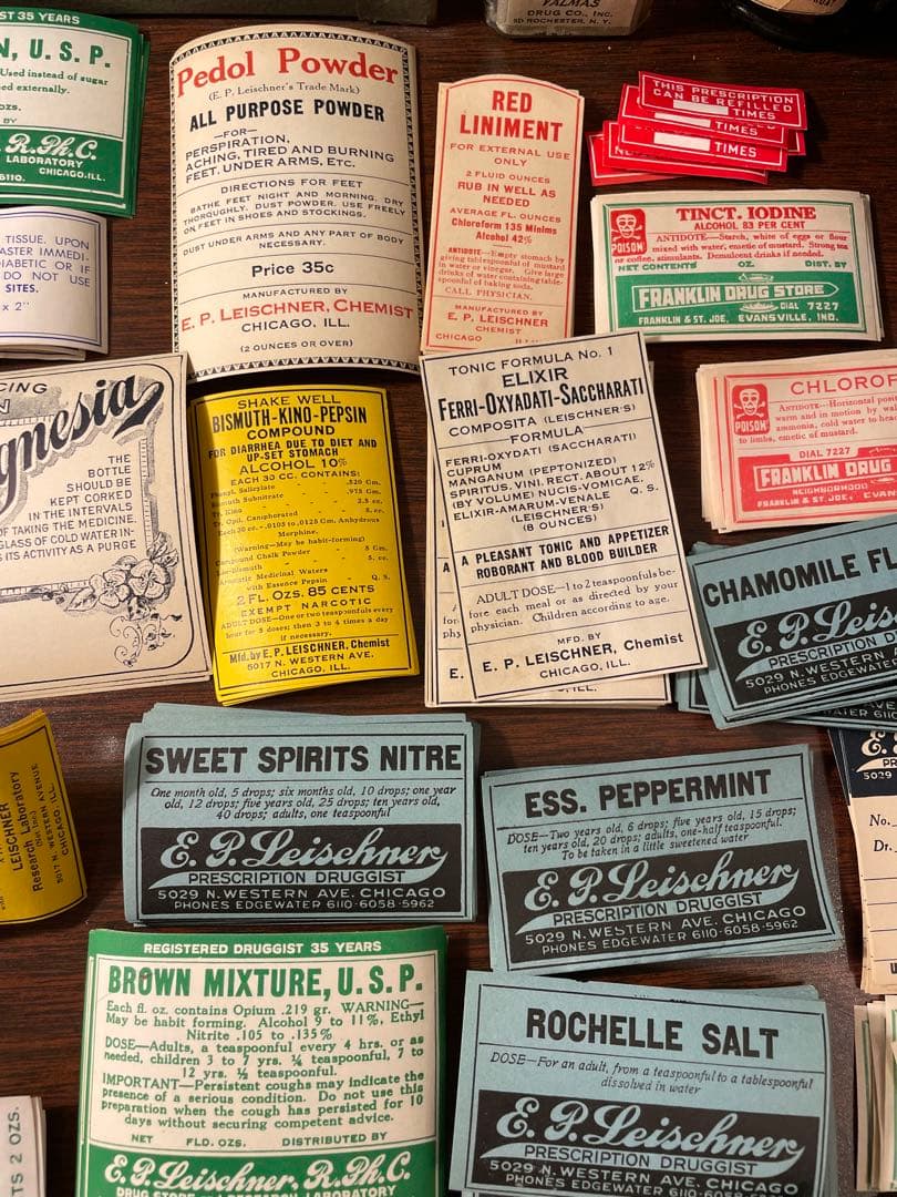 海外 ファーマシーラベル 68種各1枚 68枚 薬袋1枚 蚤の市 - メルカリ