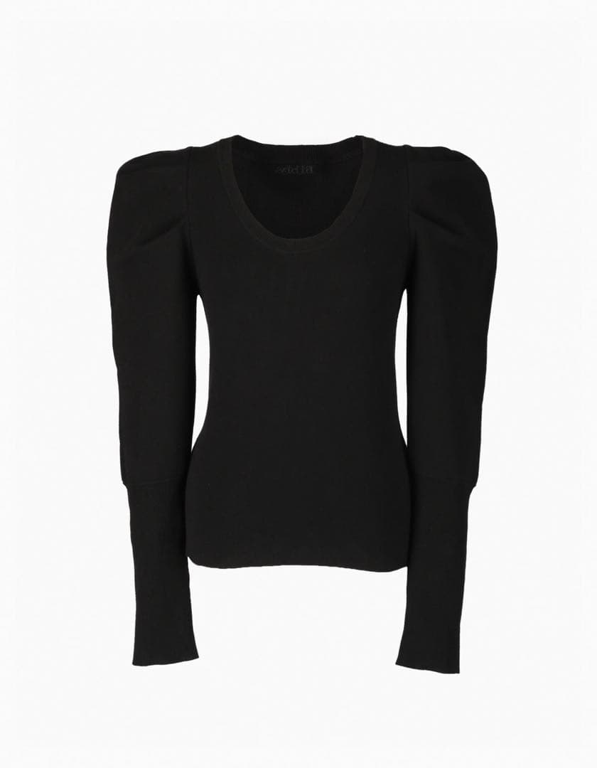 左近鈴乃さん Bibiy. ビビィ EFFIE PUFF KNIT ブラック