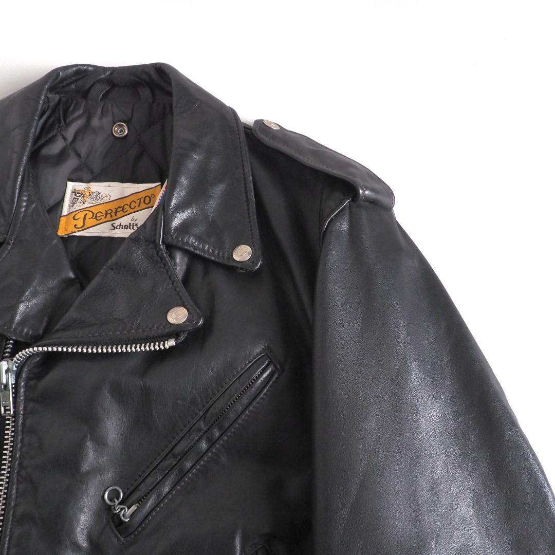 Schott 118 size40 ダブルライダースジャケット レザージャケット