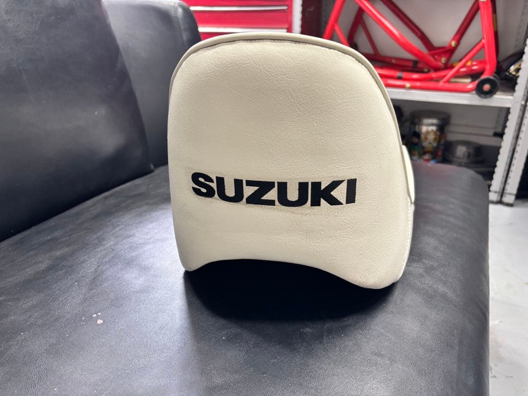 ヴィンテージ 通販車・バイク・自転車 - SUZUKI ホワイトレザーシート