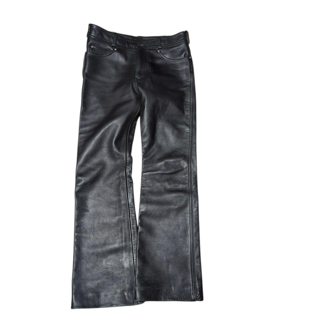 ハーレーダビットソン レザーパンツ ブラック W32 革パン ブーツカット