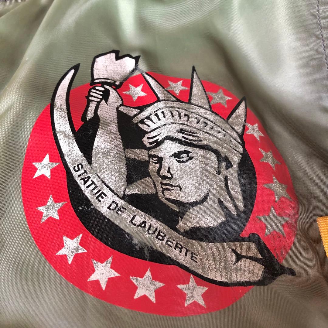 希少品 AVIREX MA-1 フライトジャケット SKYBLAZERS 短丈 - メルカリ