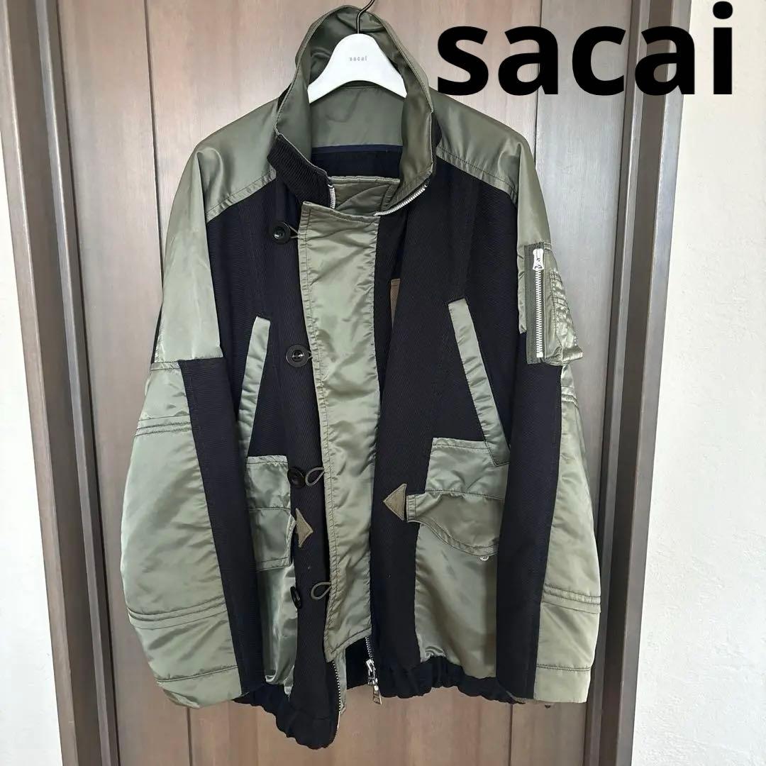 sacai ミリタリージャケット ミリタリーブルゾン 20-02434M - メルカリ