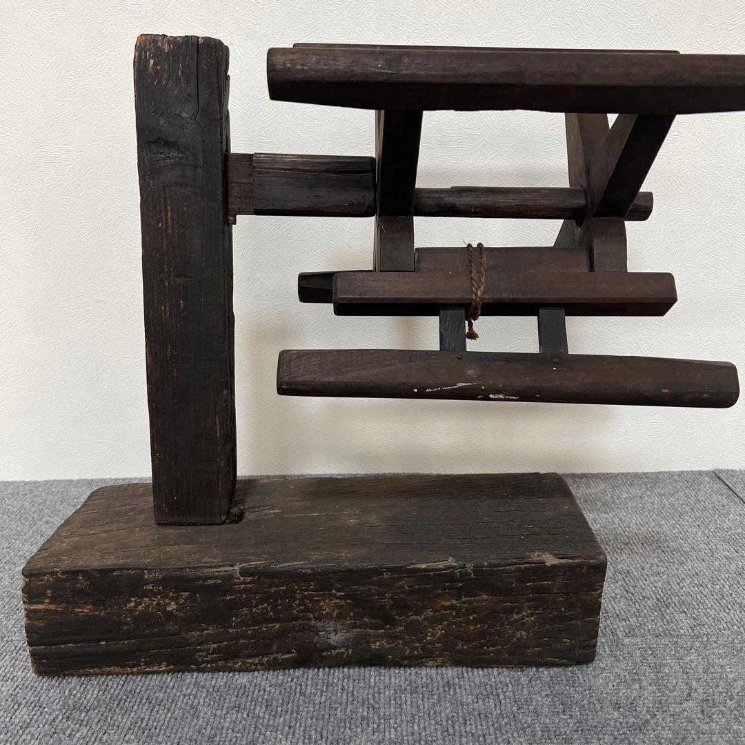 古道具 糸巻き機 木製 アンティーク - メルカリ