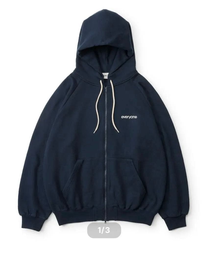 everyone original logo zip up hoodie L | 激安通販のイーサプライ