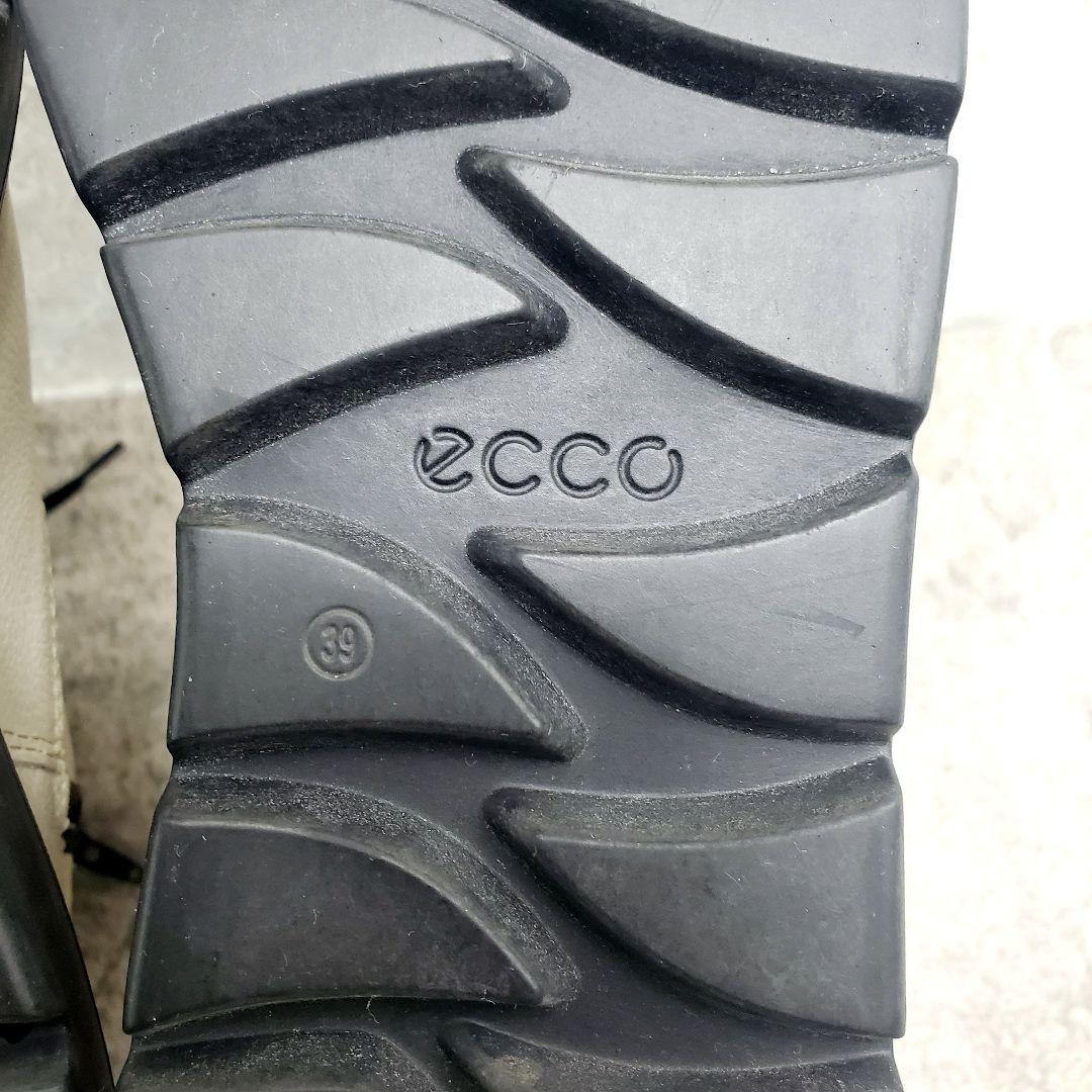 美品✨ECCO NOUVELLE ヌーベル レースアップブーツ 本革 撥水 39