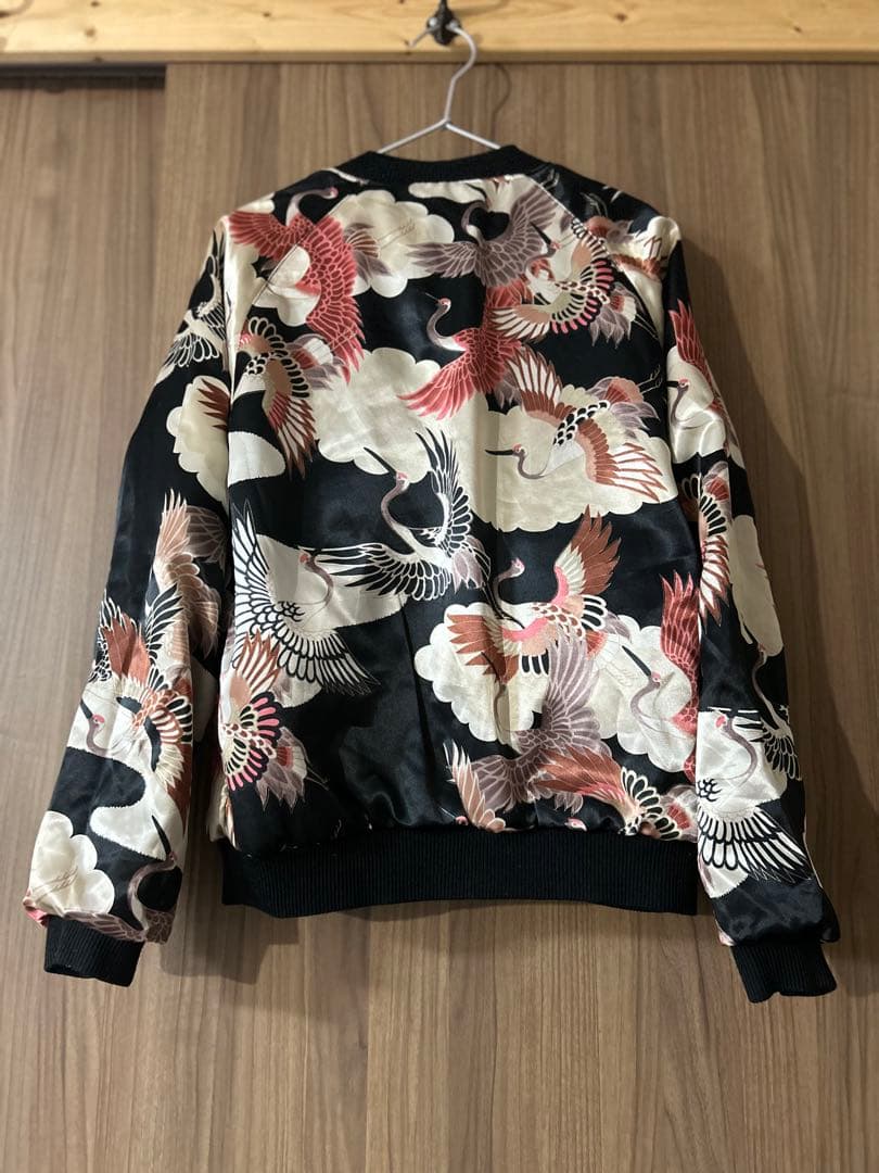 リナ様専用【オスティア・ジャパン衣】黒のベロアスカジャン 龍刺繍 M