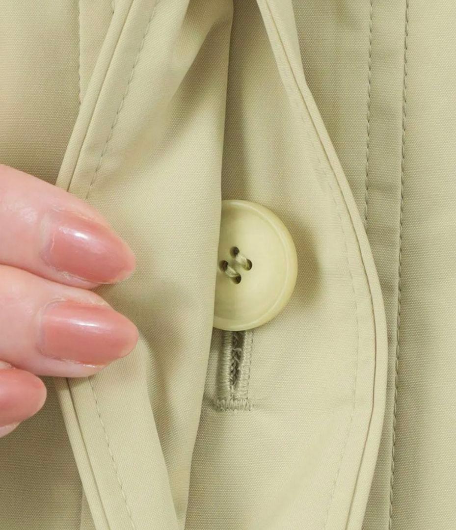 【新品】 アマカ《撥水・花粉防止》多機能コート（ブラックネイビー）サイズ３８