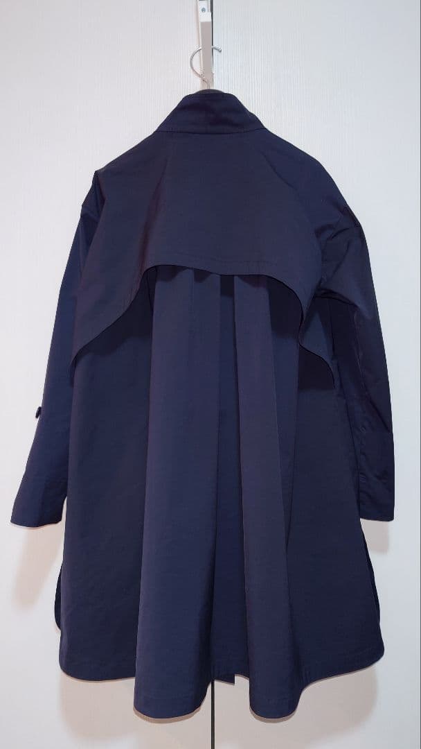 【新品】 アマカ《撥水・花粉防止》多機能コート（ブラックネイビー）サイズ３８
