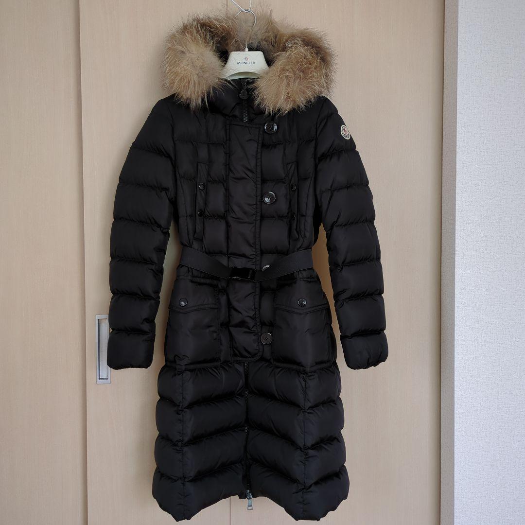 MONCLERモンクレールレディースダウン ジェノブリエ フォックス黒
