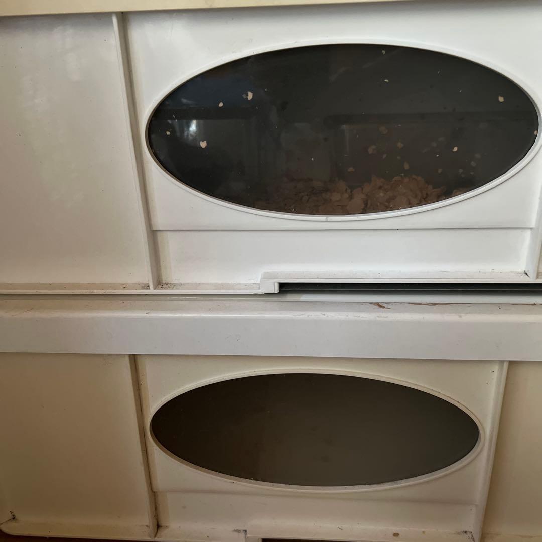 ホワイト中型飼育ケージ 観察窓付きみどり商会グッドロック2個 ホワイト中型飼育ケージ 観察窓付きみどり商会グッドロック2個