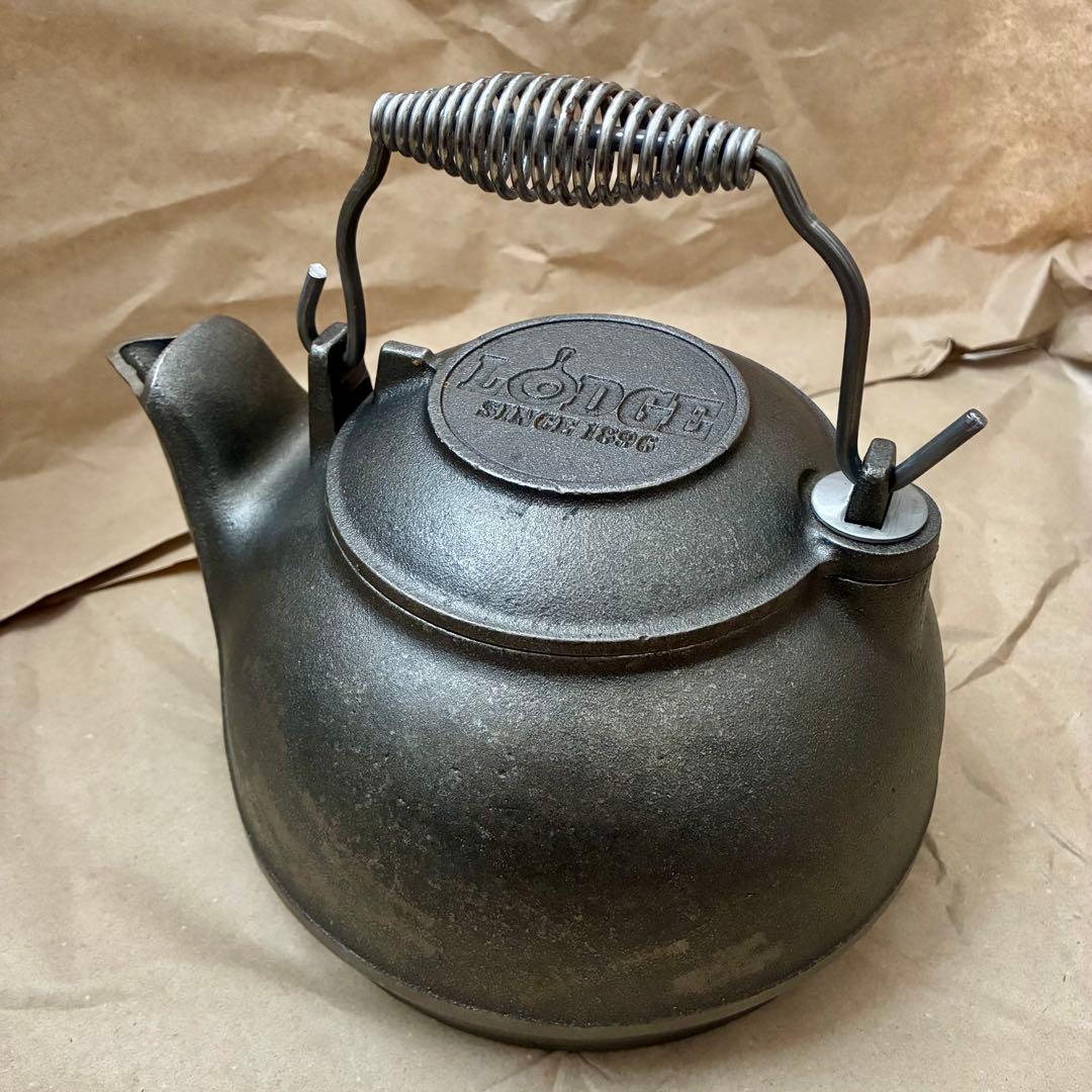 □未使用デッドストック品□LODGE 鋳鉄製ケトル□元箱付き□スチーマー