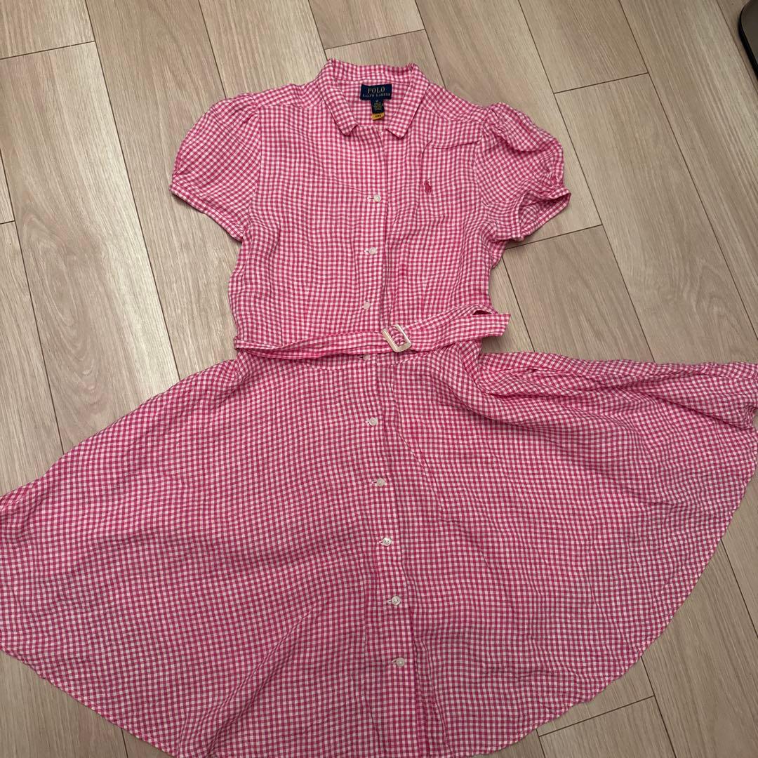 Polo Ralph Lauren 半袖ワンピース 14ガールズサイズ - メルカリ