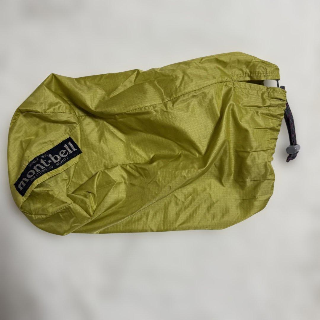 美品モンベル800FP ライトアルパインダウンパーカ Mイエローy2k短丈
