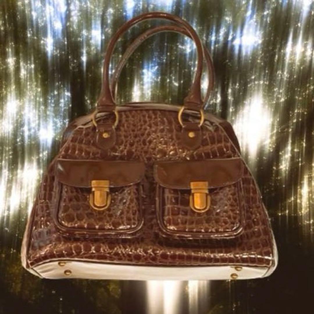 O0s Y2K グランジフェアリーグランジレ ザーハンドバッグ ボストン