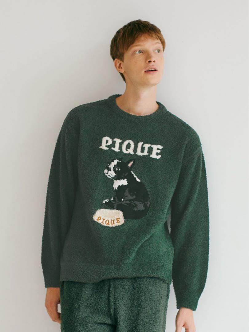 GELATO PIQUE HOMME フレンチブルドッグジャガード セットアップ