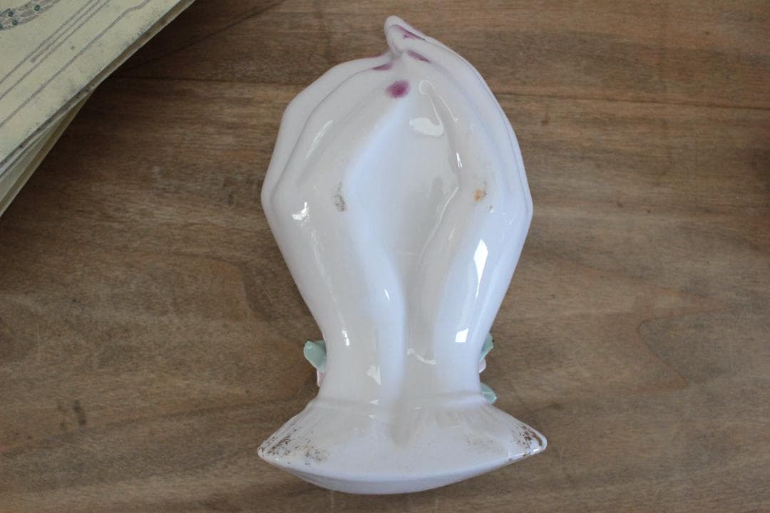 D】バラ・レフトンのハンドモチーフ/Lefton Porcelain - 彫刻