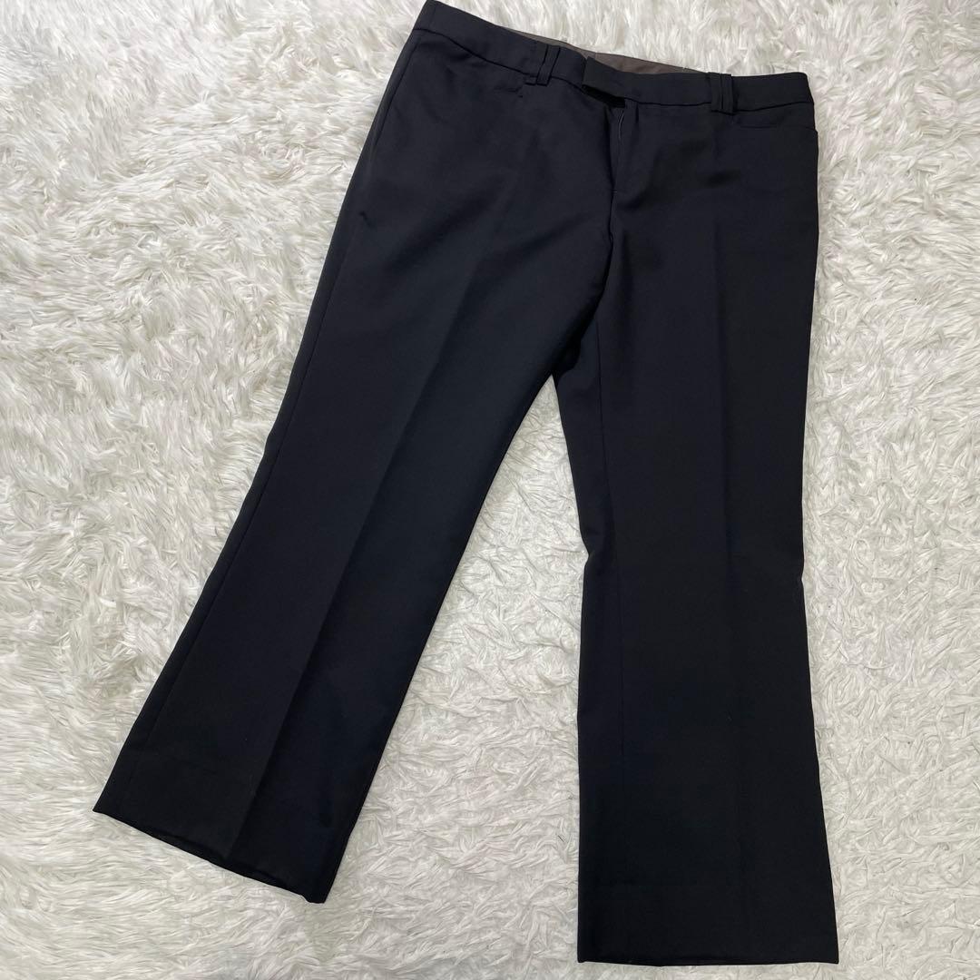 美品 エヌライン パンツスーツ 3点セット 大きいサイズ 17号 ブラック