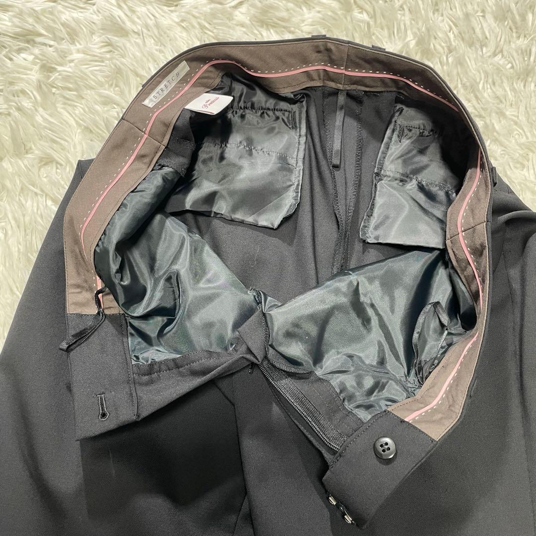 美品 エヌライン パンツスーツ 3点セット 大きいサイズ 17号 ブラック