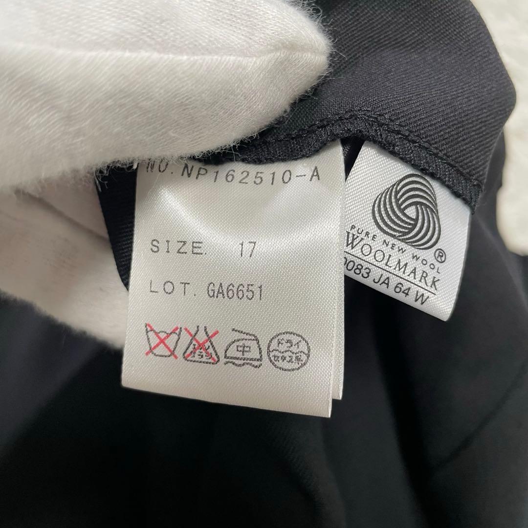 美品 エヌライン パンツスーツ 3点セット 大きいサイズ 17号 ブラック