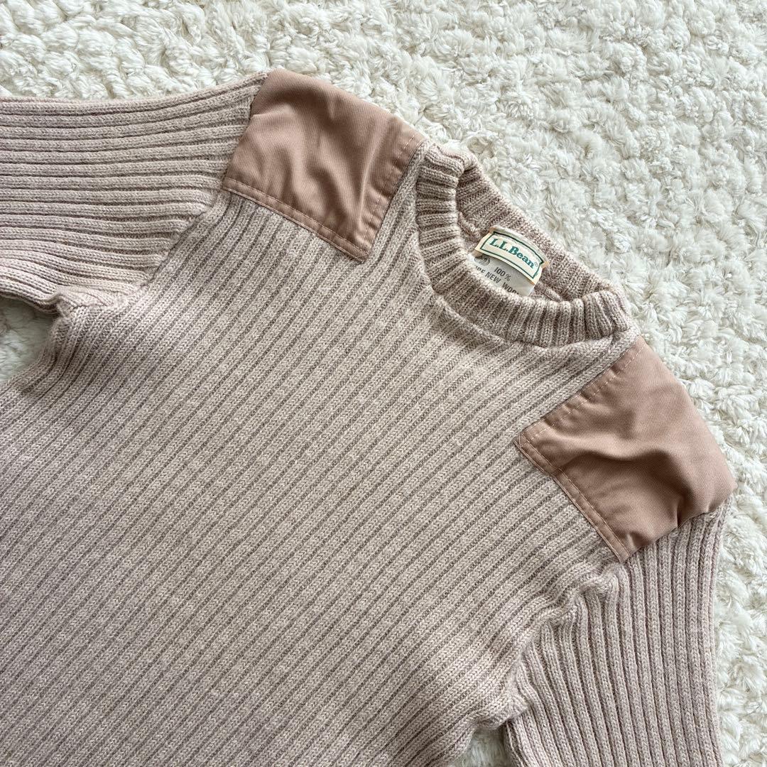 美品80sコマンドセーター L.L.Bean ニット M バーズアイ ミリタリー