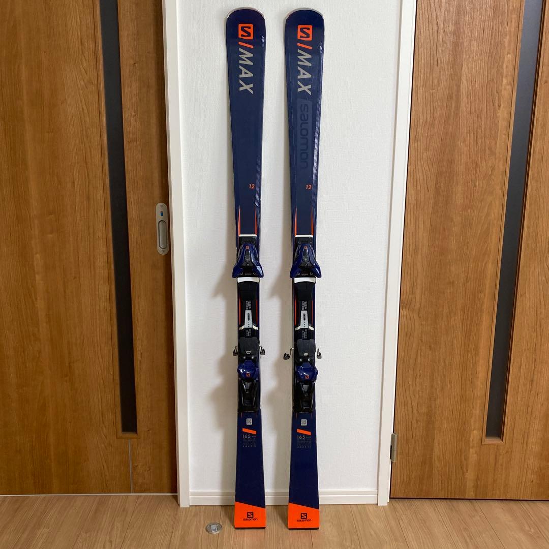 Salomon S/MAX 12 スキー板 165cm ネイビー×オレンジ - メルカリ