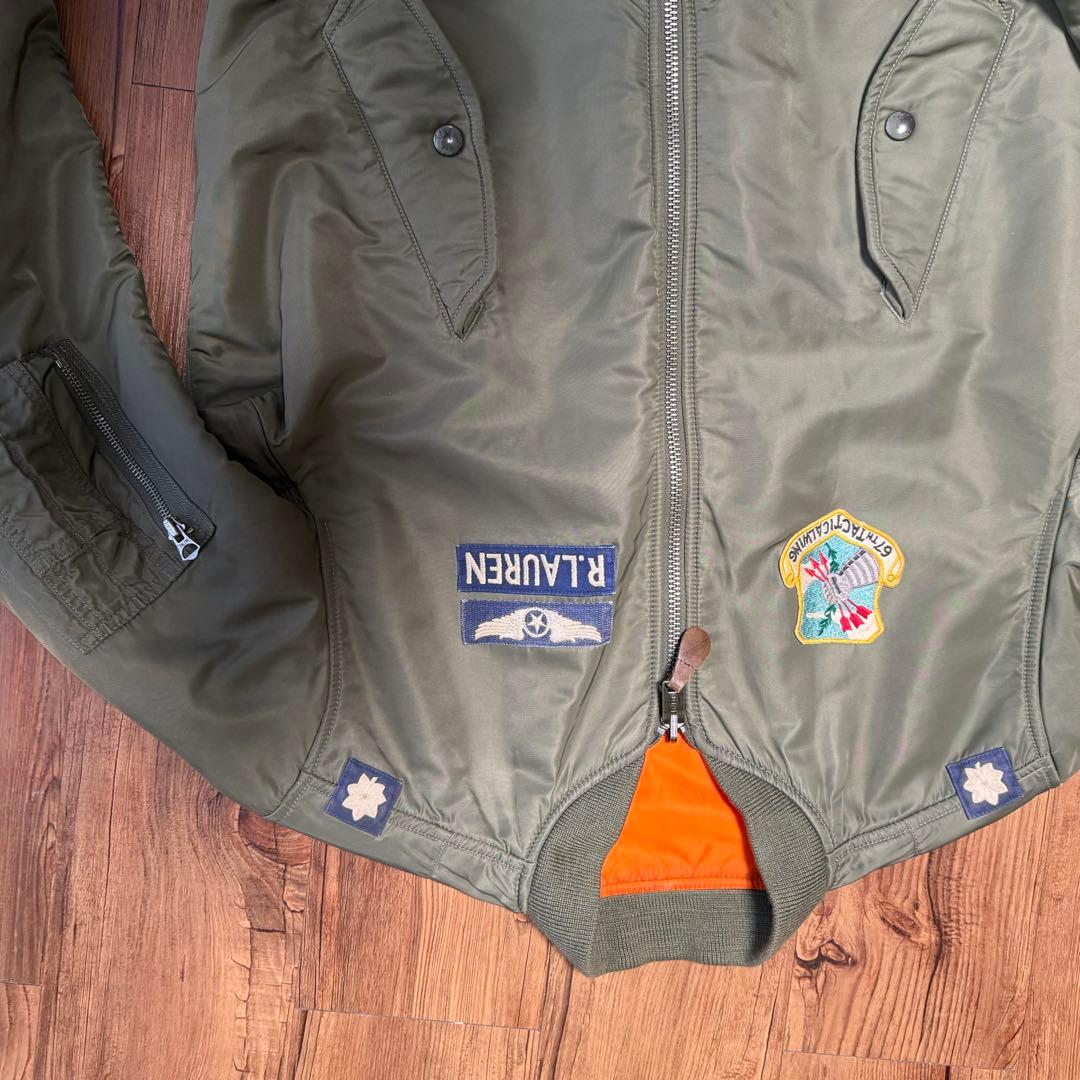 ポロラルフローレン MA-1 フライトジャケット オリーブグリーン M