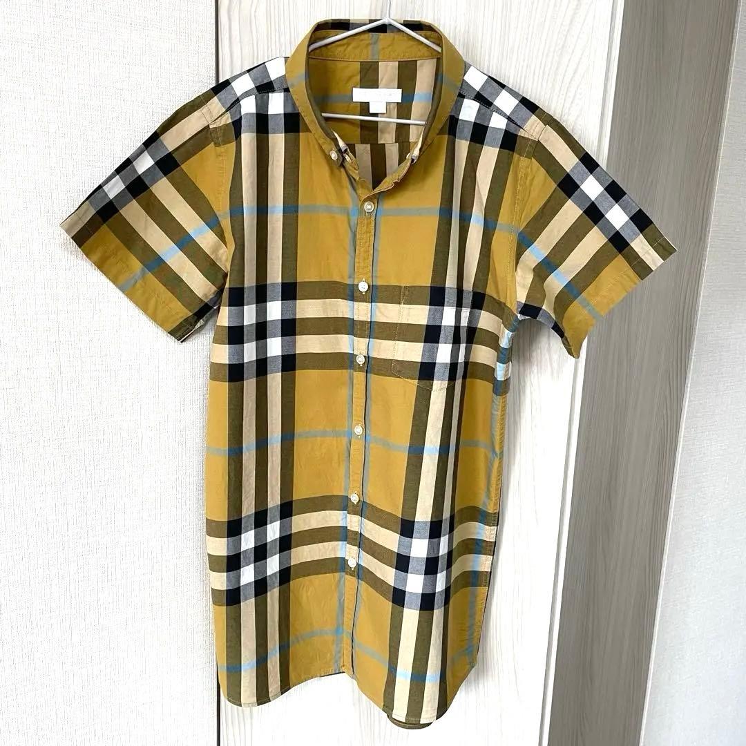 美品】バーバリー チルドレン チェックシャツ 14Y 164cm 半袖 - メルカリ