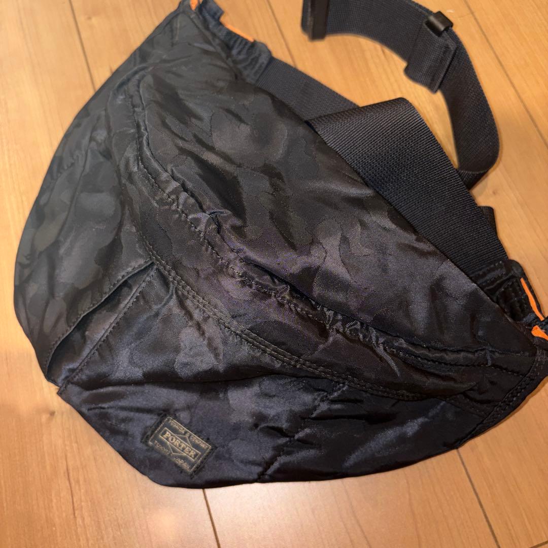 【A BATHING APE×PORTER】ウエストバッグ A Bathing Ape Porter 1st Camo Waist Bag green