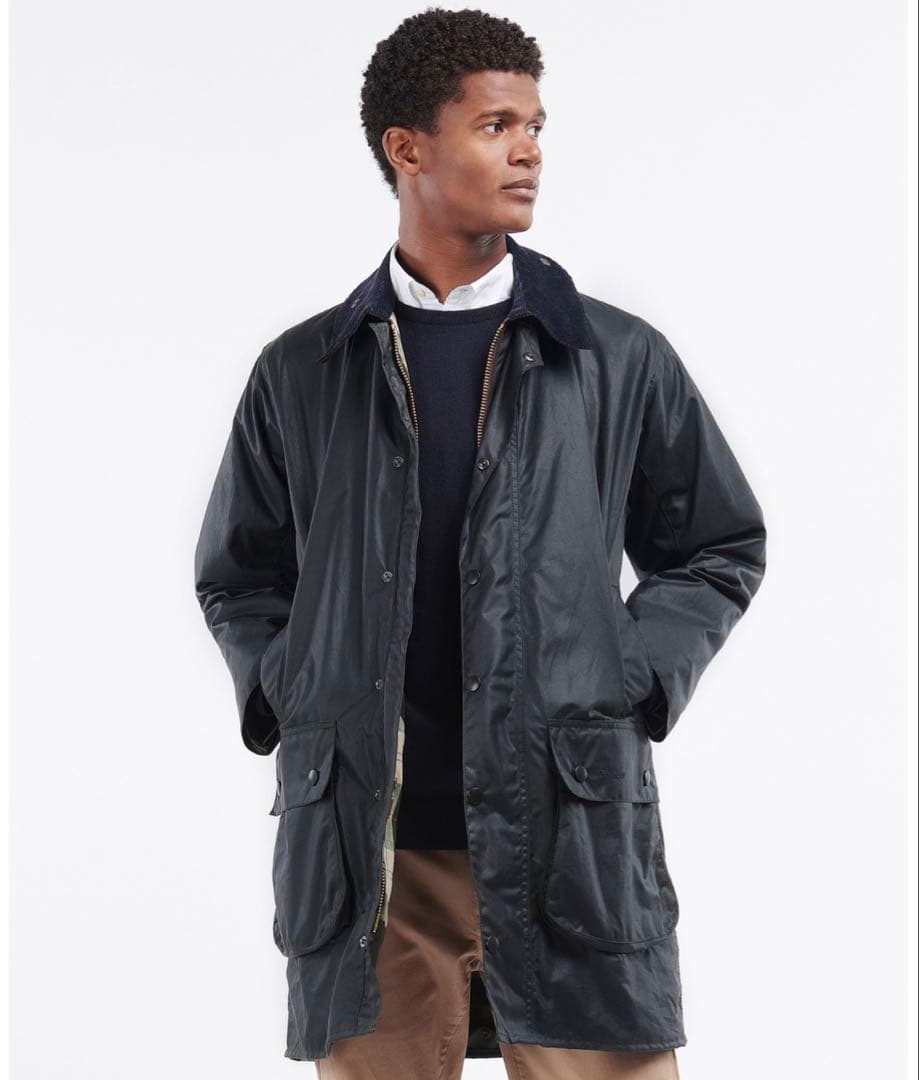 新品未使用 Barbour Border navy バブア ボーダー 36 - メルカリ