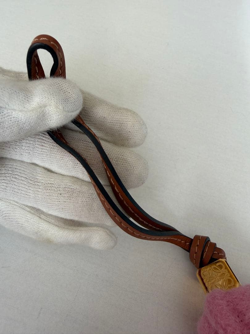 ロエベ】エレファント チャーム（フェルト&カーフ）キーチャーム ゾウ