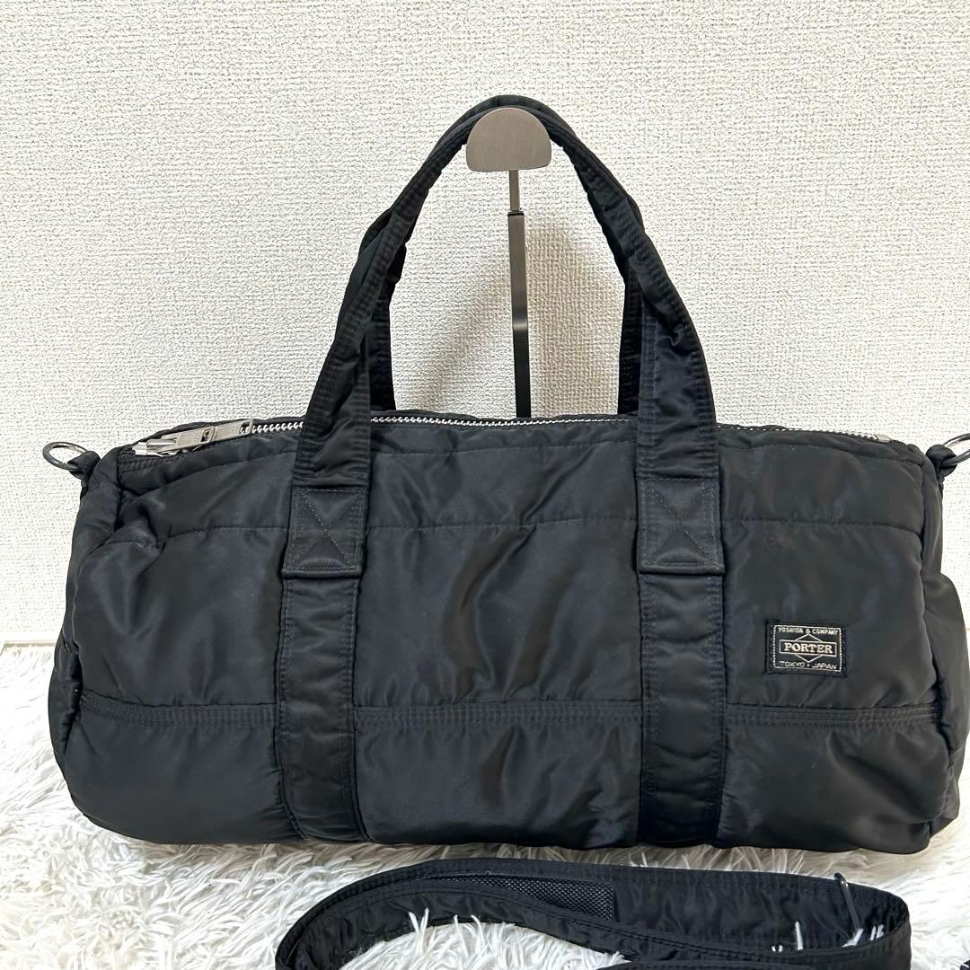 極美品✨】ポーター ミニボストン タンカー ドラム型肩掛け可廃盤