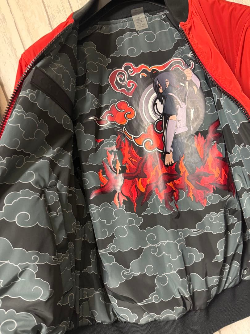 COACH×NARUTOコラボレッド MAー1ジャケット - メルカリ