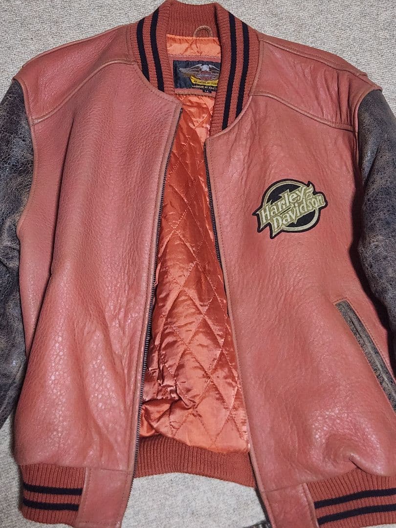 Harley Davidson レザーシングルライダースジャケット 羊革 Harley Davidson（ハーレー・ダビッドソン） ハーレーダビッドソン純正