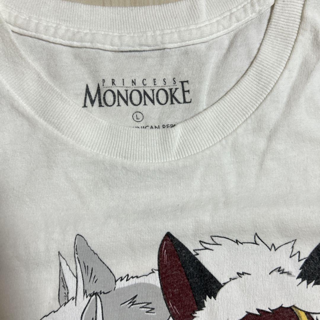 希少】公式 もののけ姫 ヴィンテージTシャツ L スタジオジブリ 白
