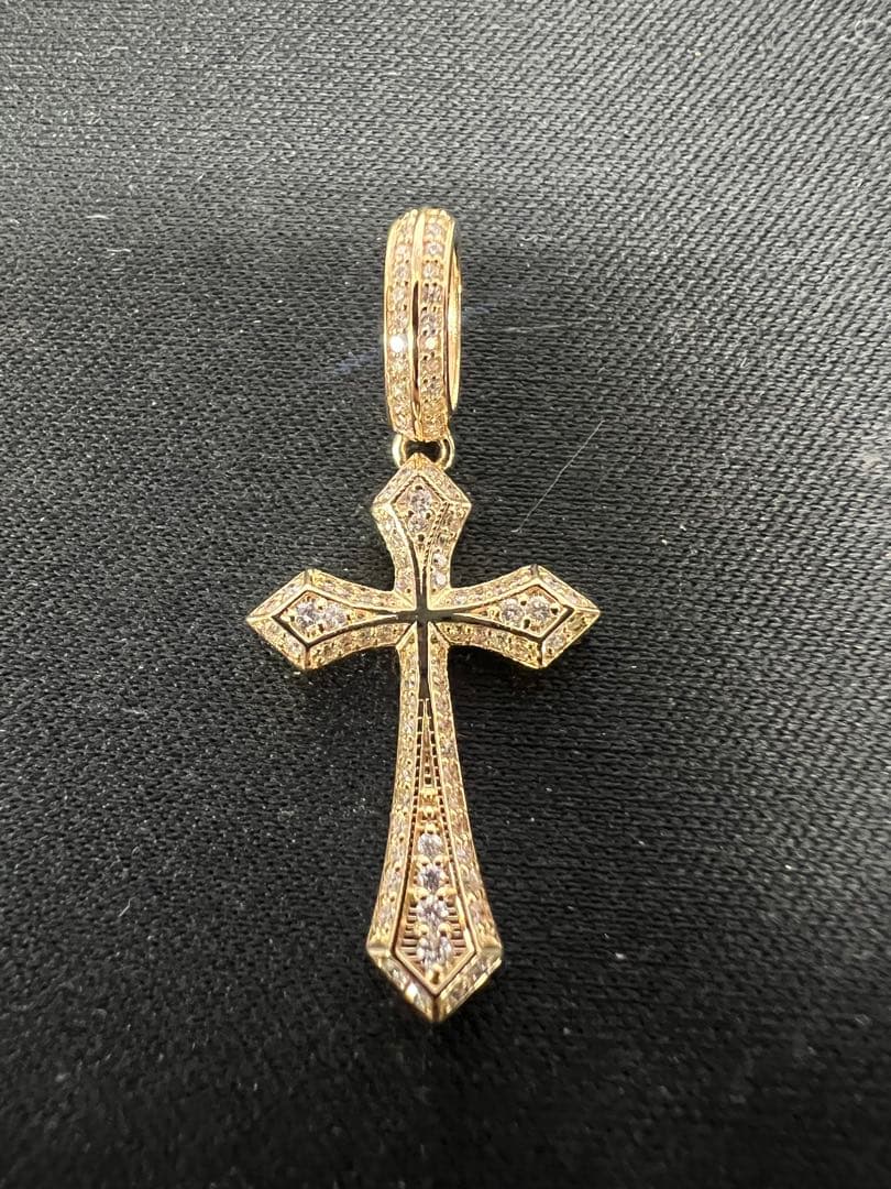 K18ダイヤクロスペンダントトップのみ K18・立体ダイヤクロスペンダントトップ – ex'position