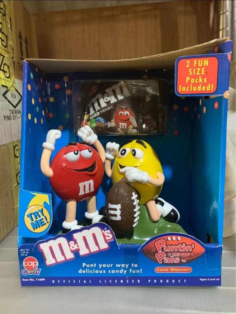 M&M's Puntin' Pals キャンディディスペンサー エムアンドエムズ M&Ms キャンディ ディスペンサー レッドB
