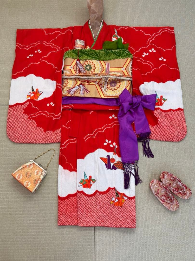 七五三　7歳女の子　着物フルセット　正統派　正絹　髪飾りなし　雅　一生の記念 楽天市場】七五三 7歳 着物 正絹 フルセット 女の子 七五三レンタル 7