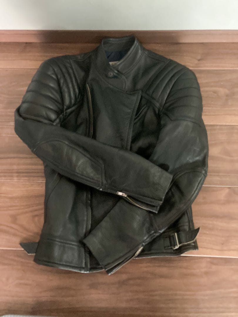 KUSHITANI クシタニ ビンテージ ブラック シングルライダースジャケット