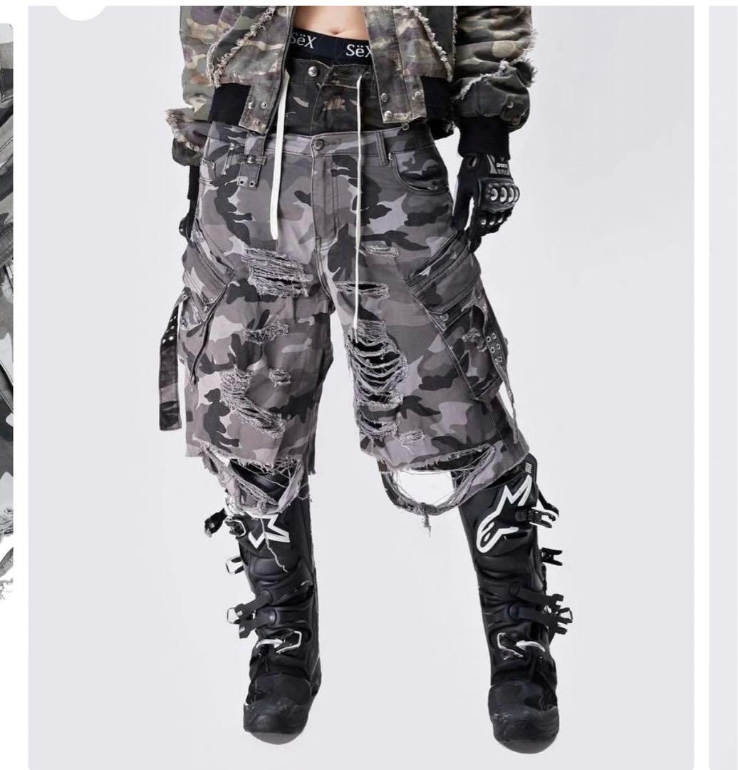 cozy worldwide WAXED CAMO JORTS 迷彩 ショーツ - メルカリ