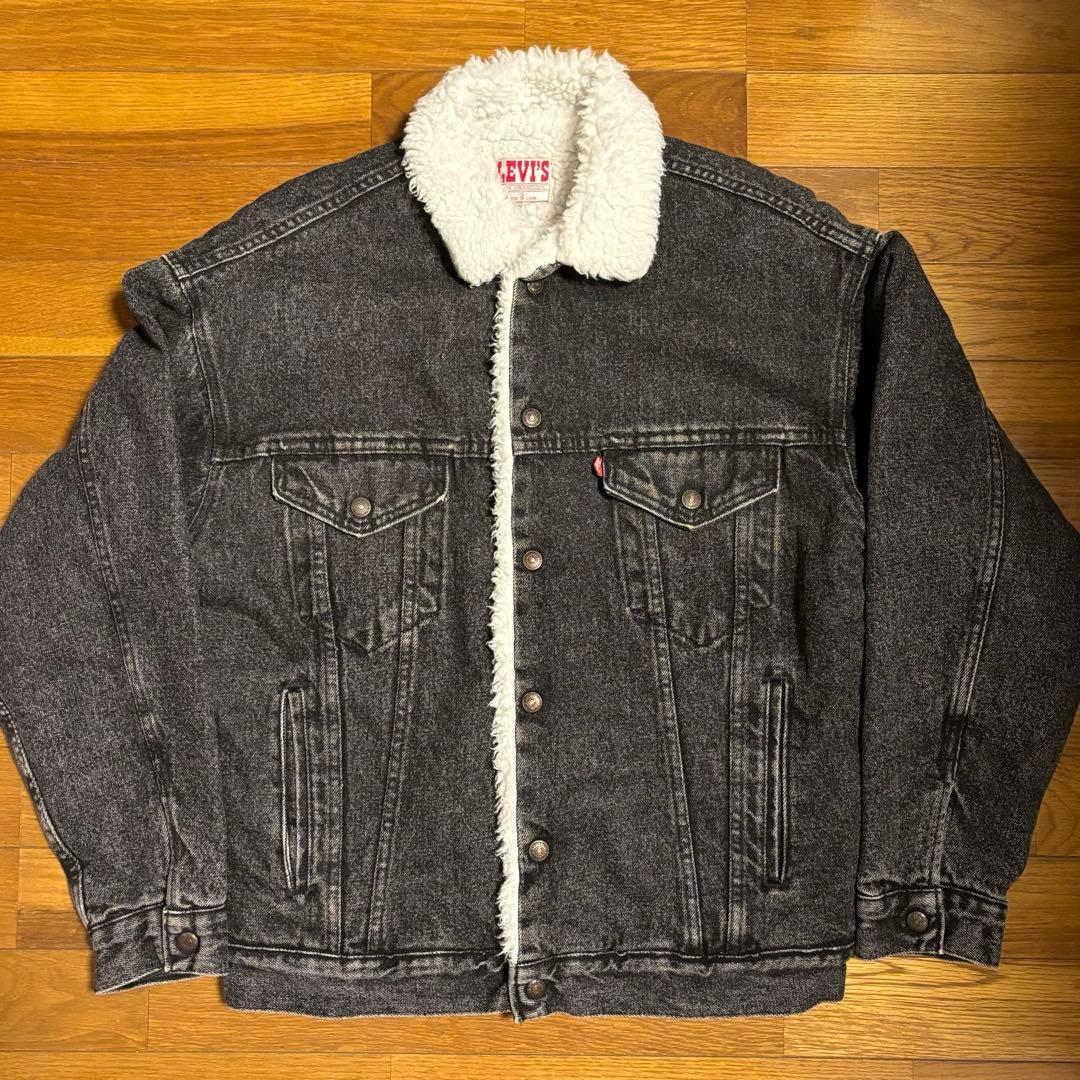 Vintage Levi's デニム ブラックデニム Gジャン ボア USA