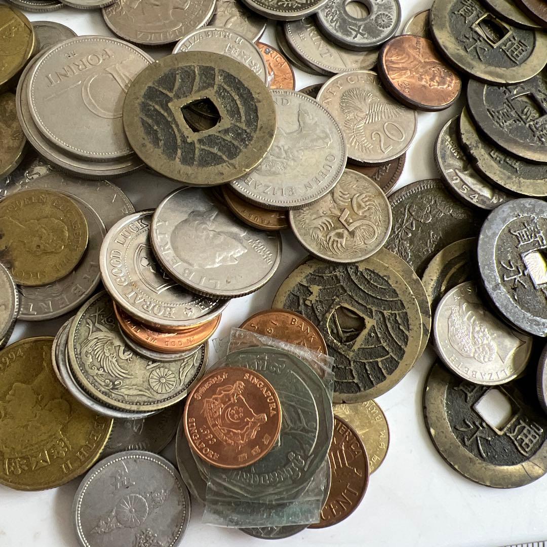 古銭色々 ケースや袋込2138g 東Y8-0128①