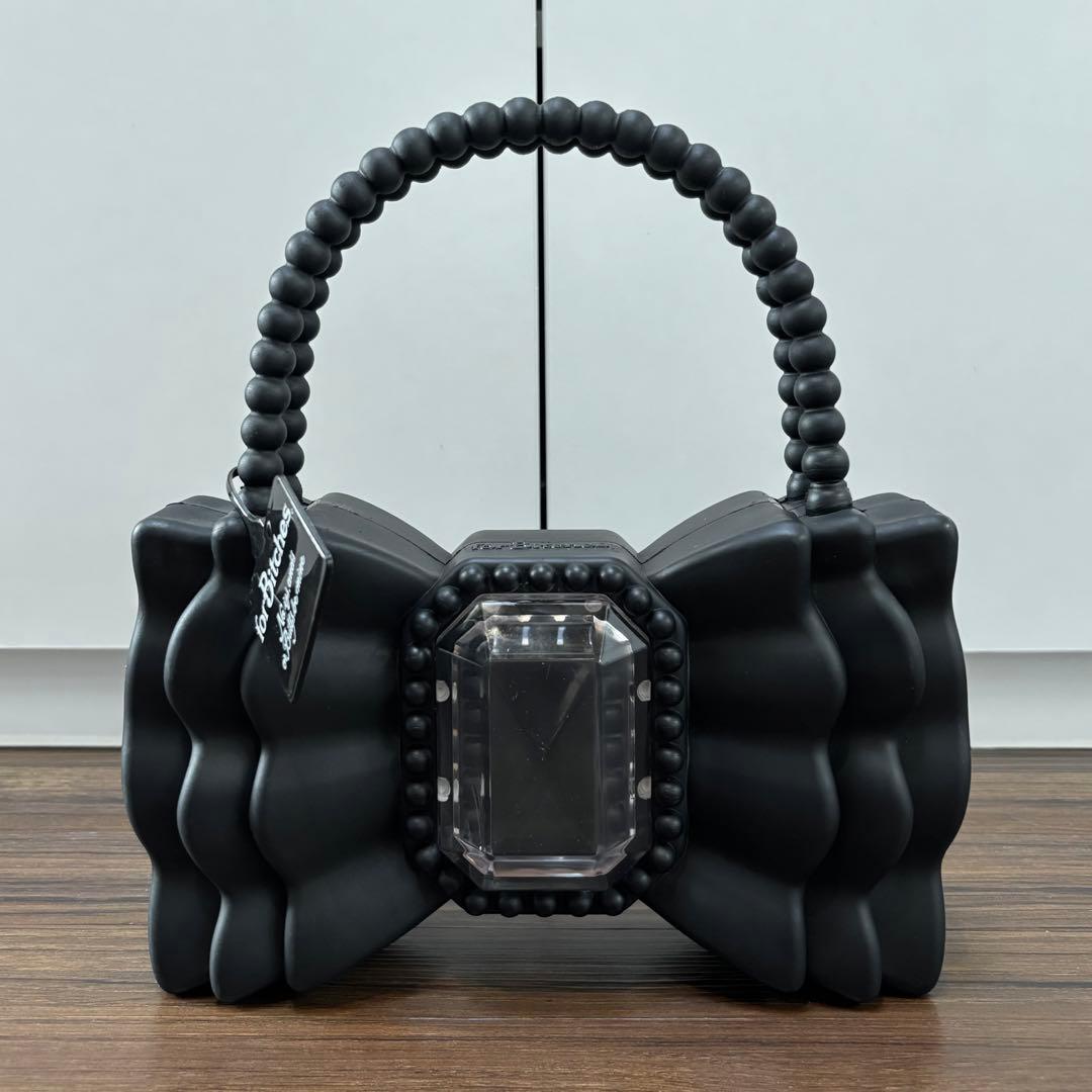 forBitches フォービッチーズ Bow Bag リボン形バッグ ブラック - メルカリ
